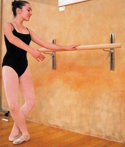 Wall Mounted Adjustable WOOD Ballet Barre - Baum's Dancewear