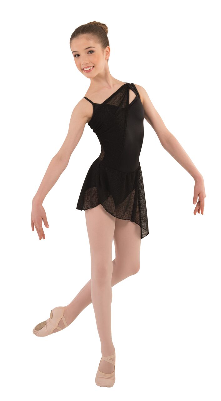 Body Wrappers P731 MockWrap Leotard Dress Ladies Dance Ballet Lilac Asymmetricl 